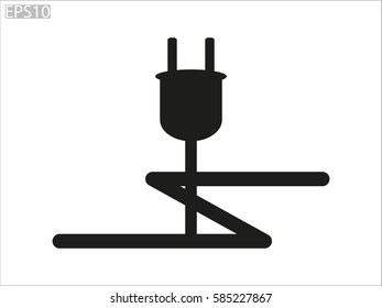 plug, icon, vector illustration eps10