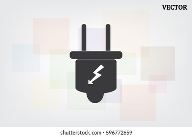 Plug icon vector illustration eps10.