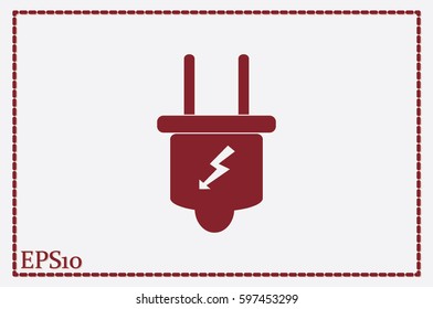 Plug icon vector illustration eps10.
