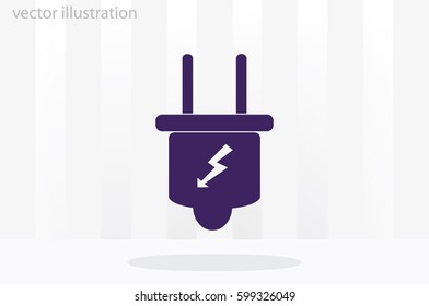 Plug icon vector illustration eps10.