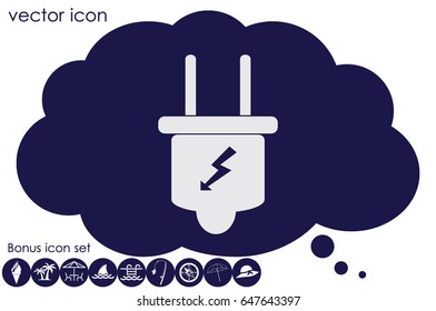 Plug icon vector illustration eps10.