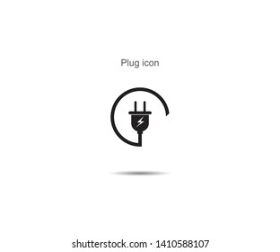 Plug  icon vector illustration on background