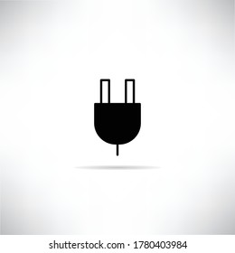 plug icon vector illustration on white background