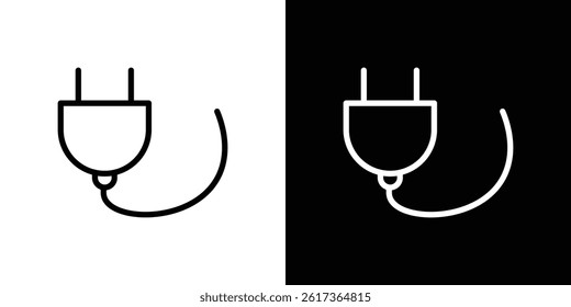 Plug icon. vector illustration, pictogram isolated. editable