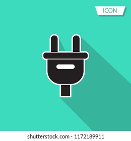 Plug icon vector isolated on white background.