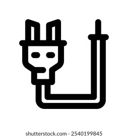 plug icon. vector line icon for your website, mobile, presentation, and logo design.