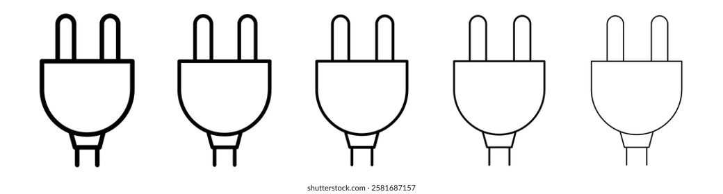 Plug icon Vector logo sign