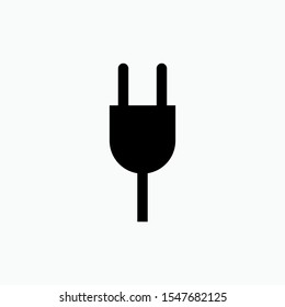 Plug Icon - Vector Sign and Symbol for Design, Presentation, Website or Apps Elements. 