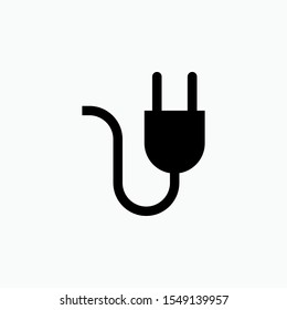 Plug Icon - Vector Sign and Symbol for Design, Presentation, Website or Apps Elements. 