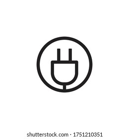 Vektorsymbol des Plug-Symbols