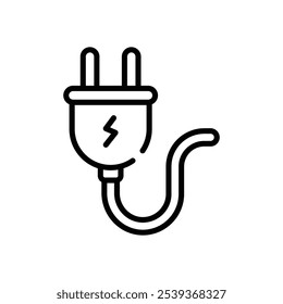 Icono de enchufe Vector ilustración de stock
