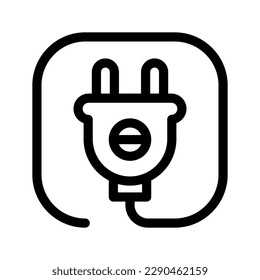 Ilustración de diseño del símbolo del vector de icono de enchufe
