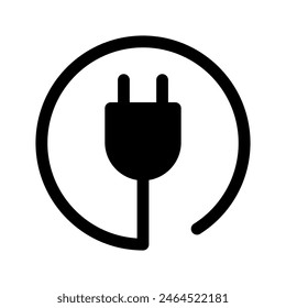 Plug Icon Vector Symbol Design Illustration