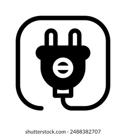 Plug Icon Vector Symbol Design Illustration