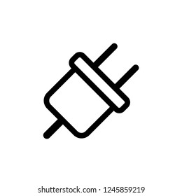 Plug icon vector template