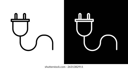 Plug icon vector for web, computer and mobile apps