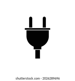 Plug-Ikone, Vektorgrafik, balkonfarbene Abbildung auf weißem Hintergrund.