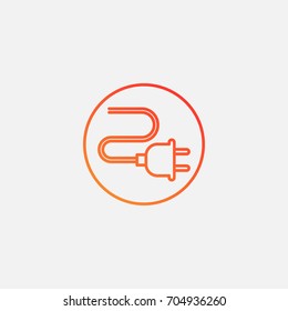 Plug icon.gradient illustration isolated vector sign symbol