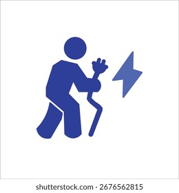 plug icons. simple colored vector