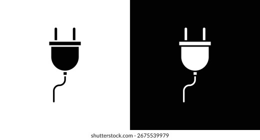 Iconos del enchufe, diseño negro del doodle gráfico de la ilustración simple