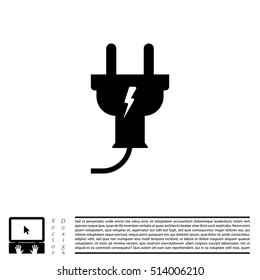 plug icon,vector illustration