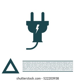 plug icon,vector illustration