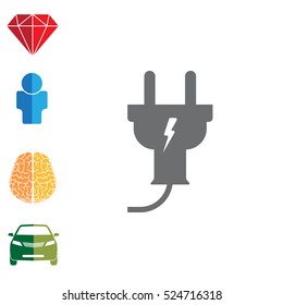 plug icon,vector illustration