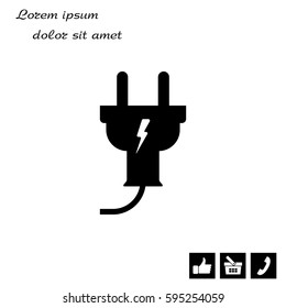 plug icon,vector illustration