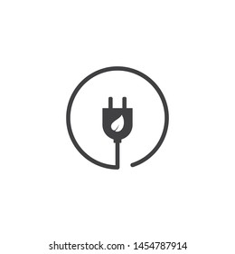 Plug Leaf Icon Vector Stock Vector (Royalty Free) 1454787914 | Shutterstock