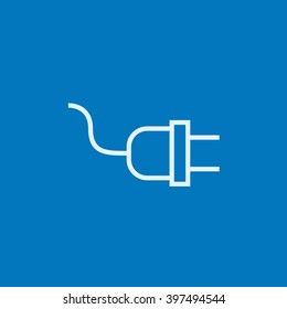 Plug line icon.