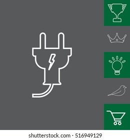 plug line icon,vector illustration