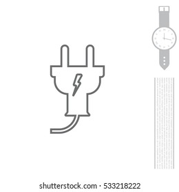 plug line icon,vector illustration