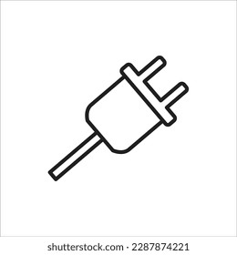 plug line new vector icon