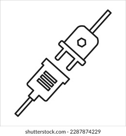 plug line new vector icon