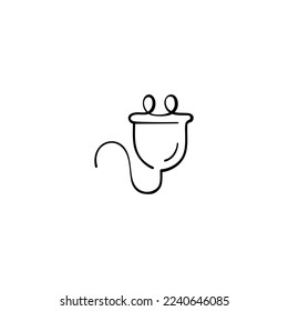 Plug Line Style Icon Design