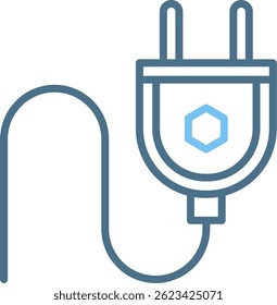 Plug Line Two Colour Icon