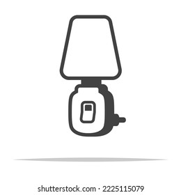 Plug In Night Lamp Icon Transparent Vector Isolated