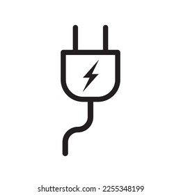 Plug pictogram. Plug vector icon. Plug flat sign design. EPS 10 symbol