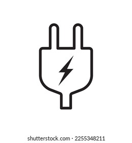 Plug pictogram. Plug vector icon. Plug flat sign design. EPS 10 symbol