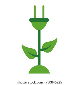 plug plant eco friendly icon image 