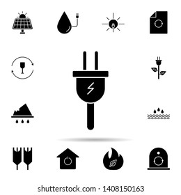 Plug, power icon. Universal set of ecology for website design and development, app development