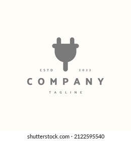 Plug premium icon sign symbol. Hipster vintage logo design vector illustration