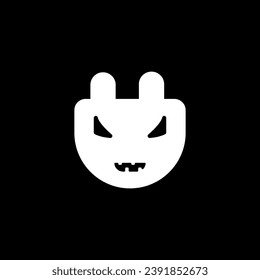 plug with pumpkin logo design