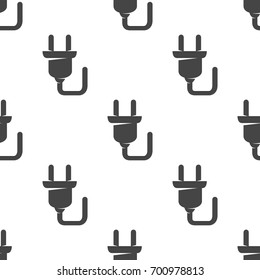 Plug seamless pattern. Vector illustration for backgrounds