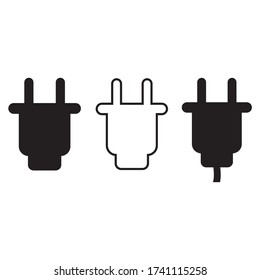 plug set, icon vector illustration symbol
