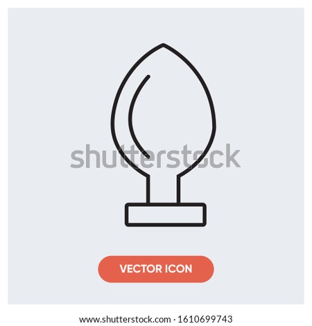 plug sexy toy vector icon