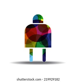 Plug Sign Colorful Vector Icon Design