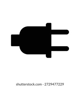Plug silhouette electric connector icon