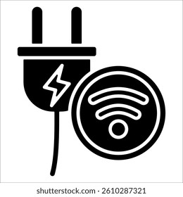 Plug Simple Icon Vector Illustration Concept