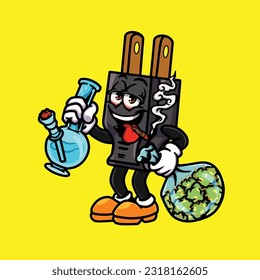 plug in smoking blunt and high face stoned from weed cannabis hold bud nug